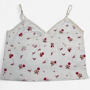 Wild Fable White Floral Lace Cami